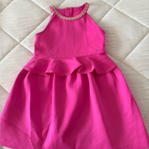 Lilly Pulitzer Bright Pink Halter Dress